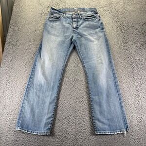 Vintage Guess Jeans Mens 32x30 Blue Dean Relaxed Baggy Light Wash Button Fly